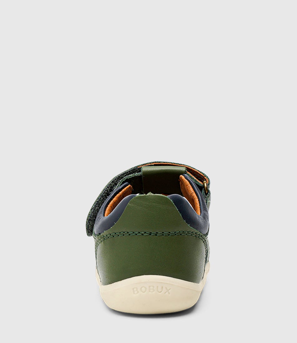 Bobux Su Roam Infant Forest Navy Leather Canvas Sandals