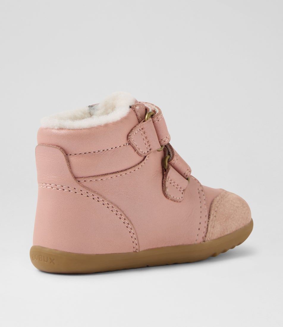 Bobux Su Timber Arctic Infant Dusk Pearl Leather Ankle Boots