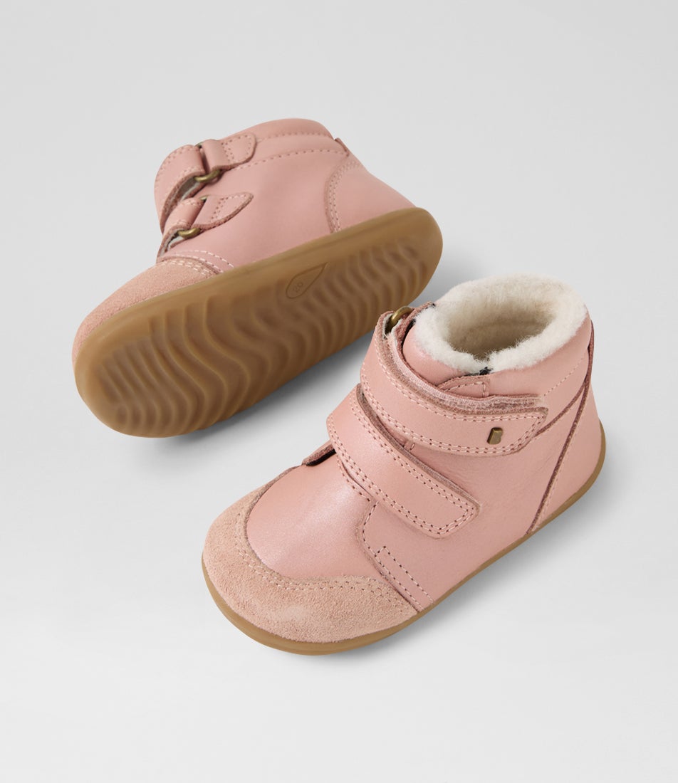 Bobux Su Timber Arctic Infant Dusk Pearl Leather Ankle Boots