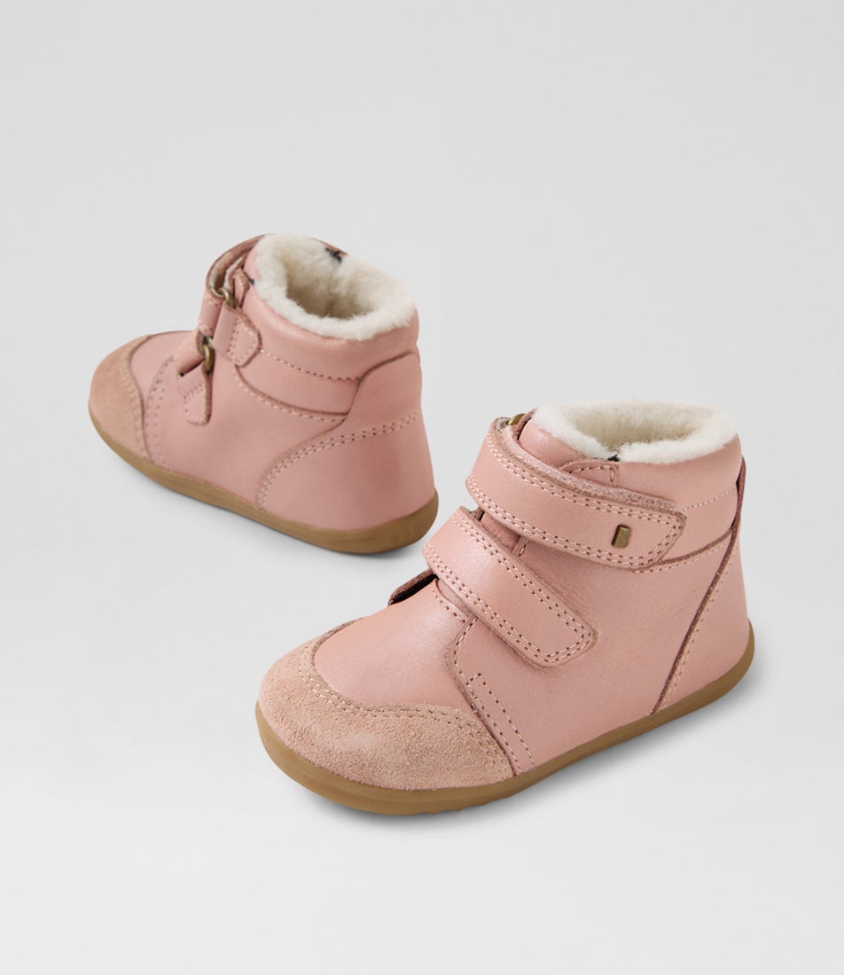 bobux Su Timber Arctic Infant Dusk Pearl Leather Ankle Boots