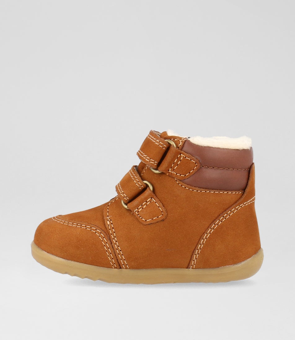 Bobux Su Timber Arctic Infant Mustard Suede Ankle Boots