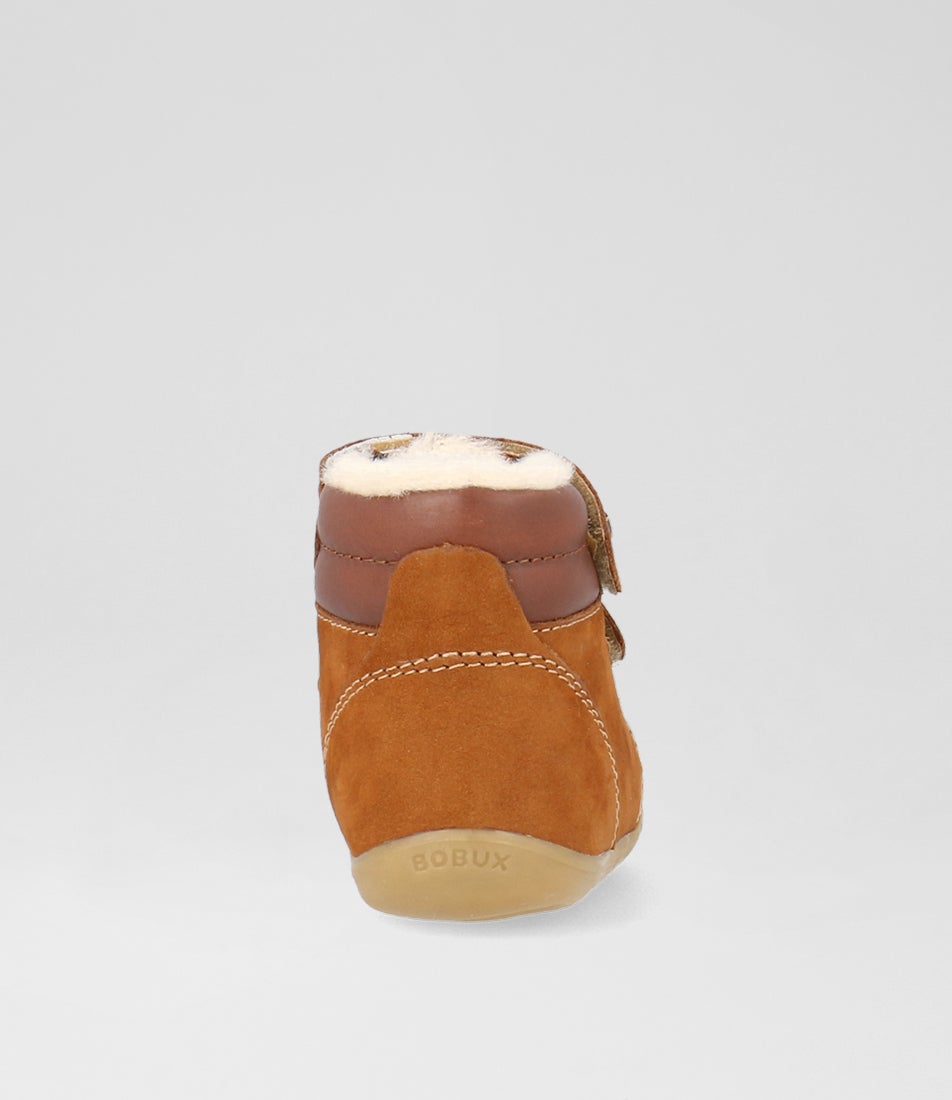 Bobux Su Timber Arctic Infant Mustard Suede Ankle Boots