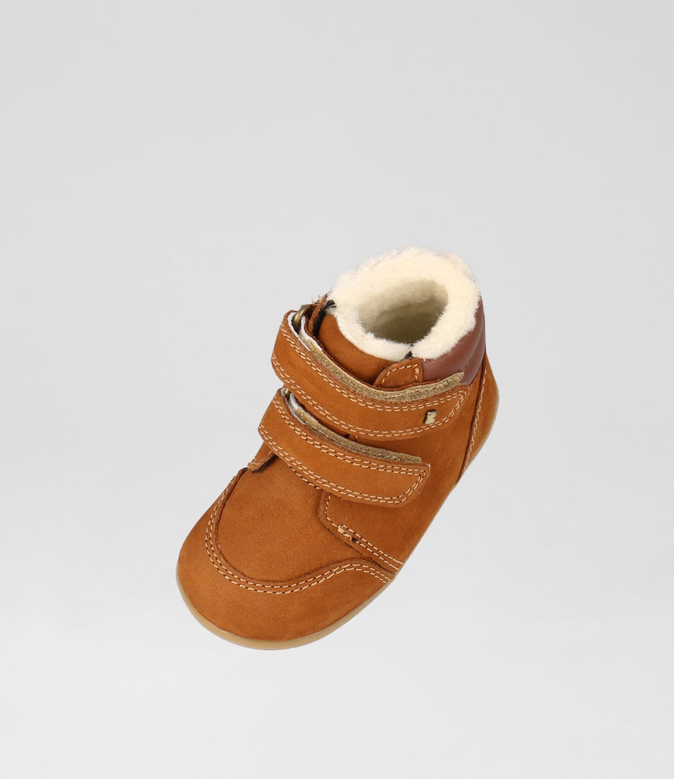 Bobux Su Timber Arctic Infant Mustard Suede Ankle Boots
