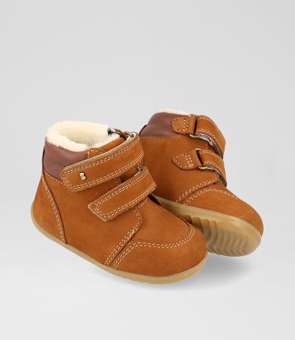 bobux Su Timber Arctic Infant Mustard Suede Ankle Boots