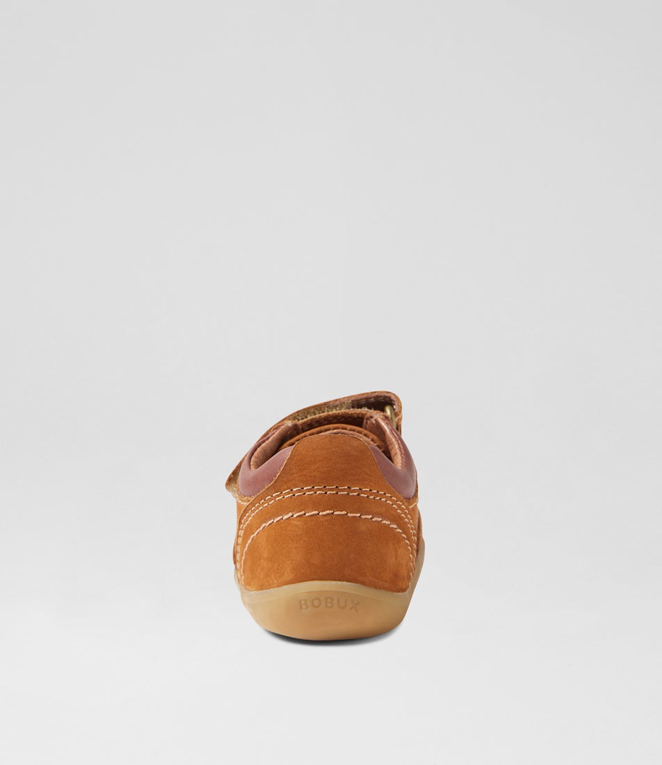 Bobux Su Timber Low Infant Mustard Leather Sneakers
