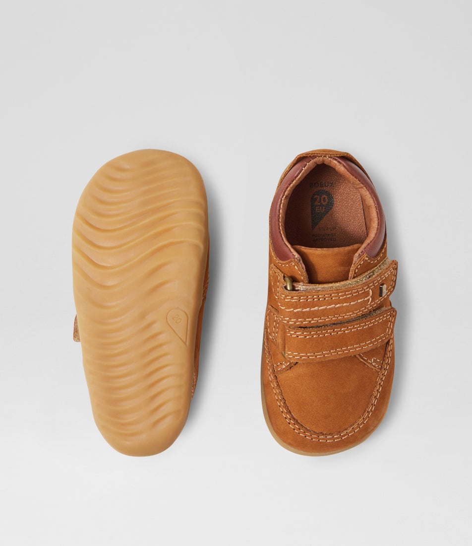 Bobux Su Timber Low Infant Mustard Leather Sneakers