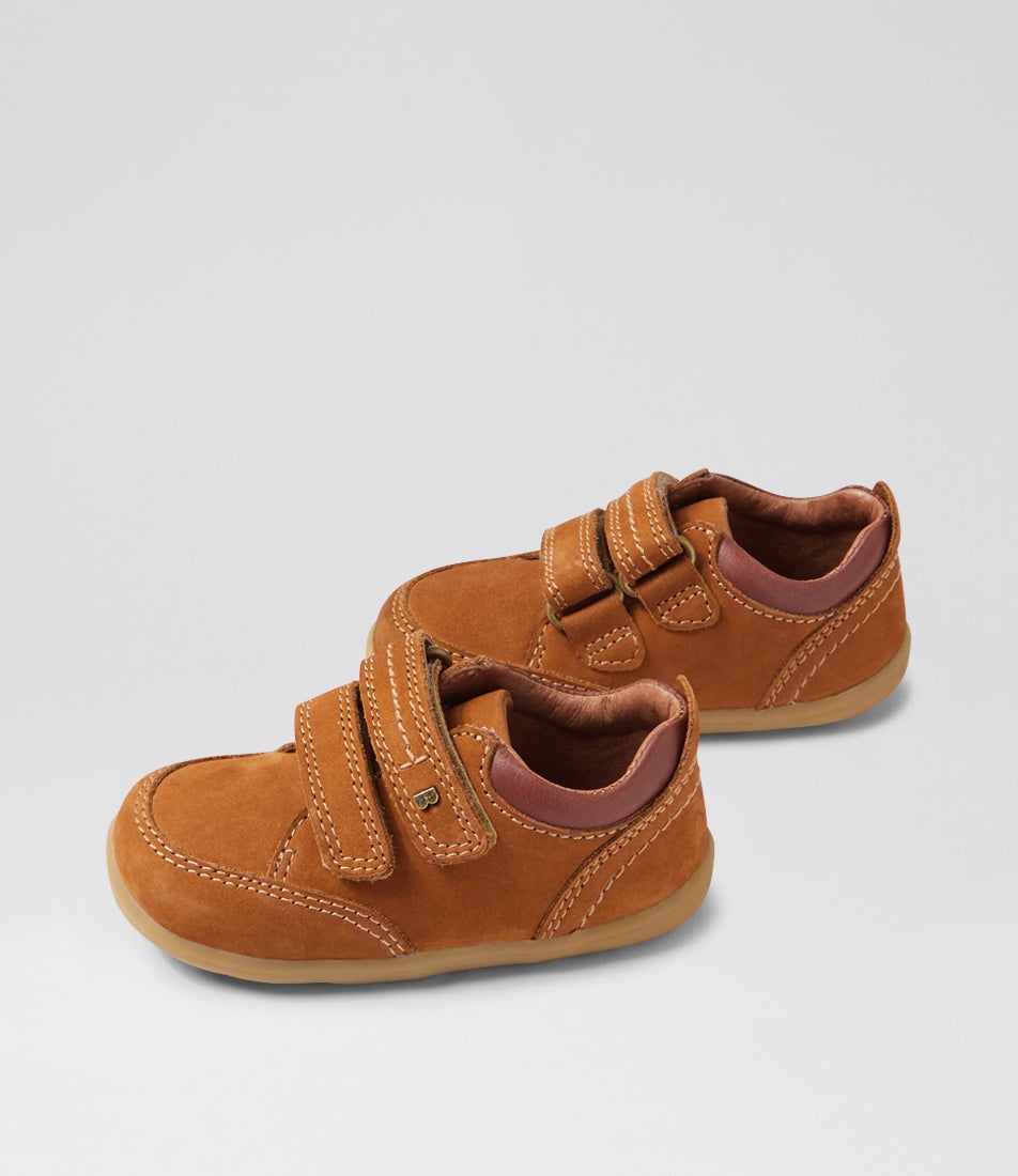 bobux Su Timber Low Infant Mustard Leather Sneakers
