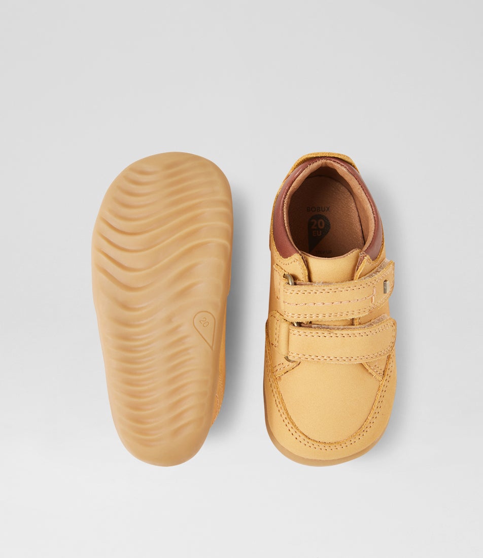 Bobux Su Timber Low Infant Oak Buff Nubuck Flat Shoes