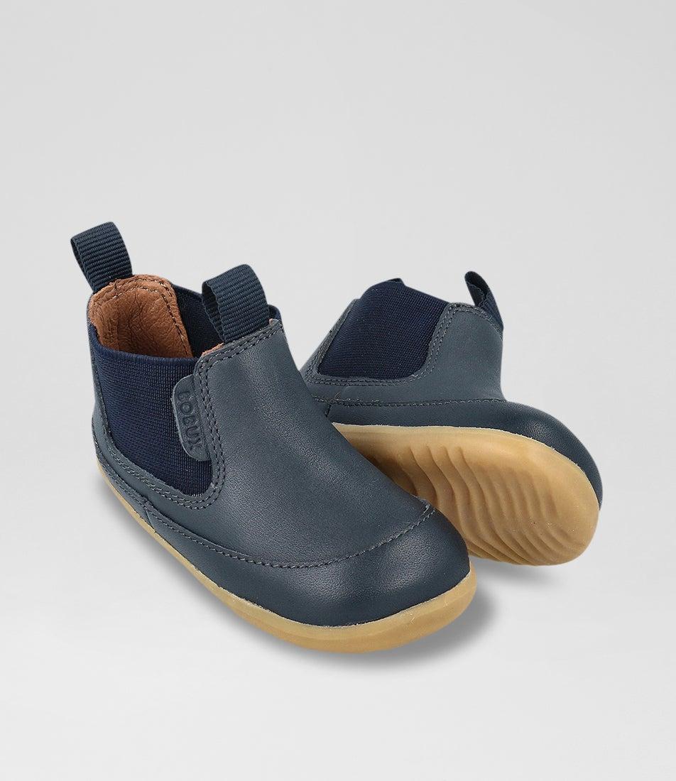 Bobux Su Traveler Infant Navy Leather Chelsea Boots
