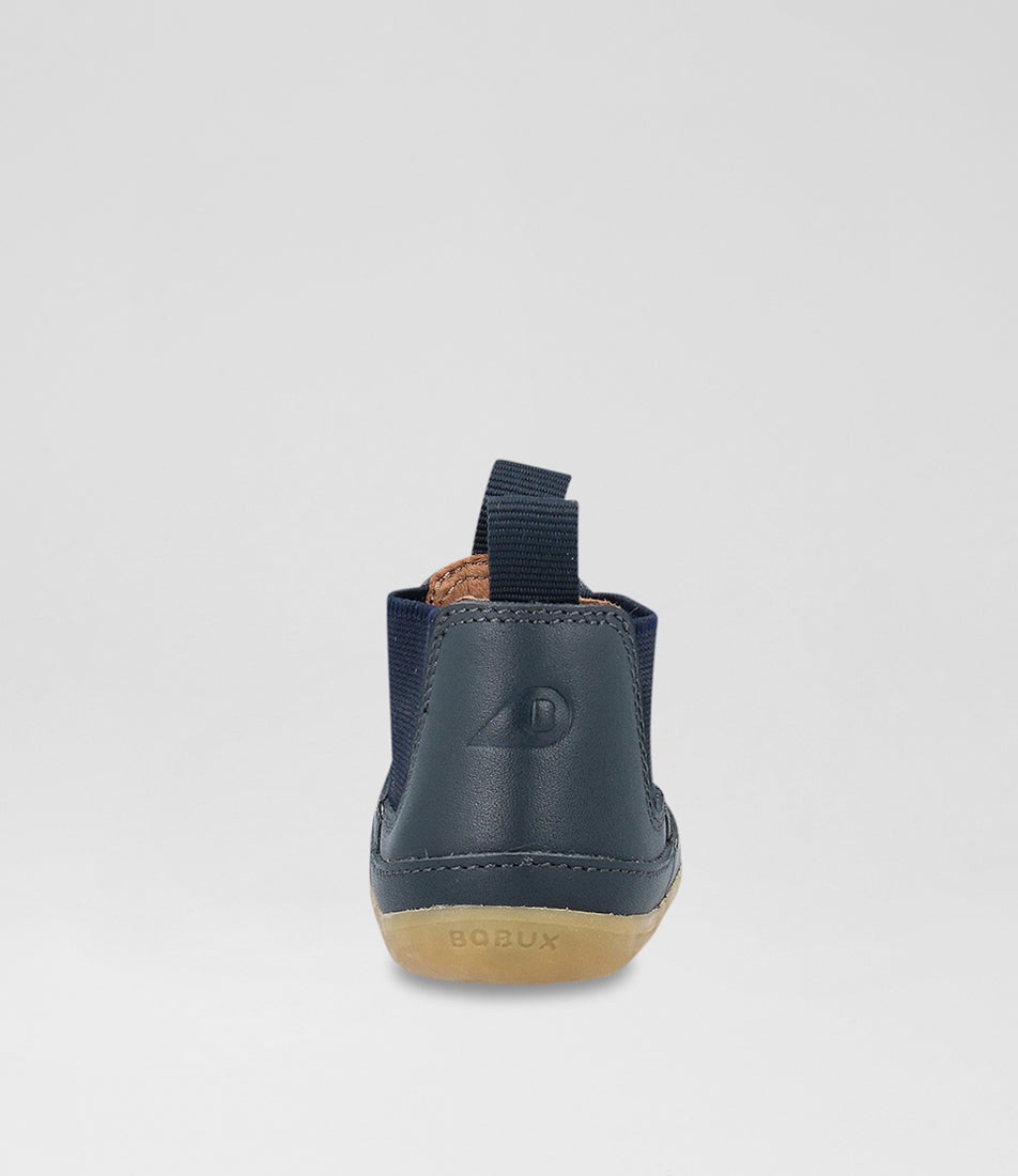 Bobux Su Traveler Infant Navy Leather Chelsea Boots