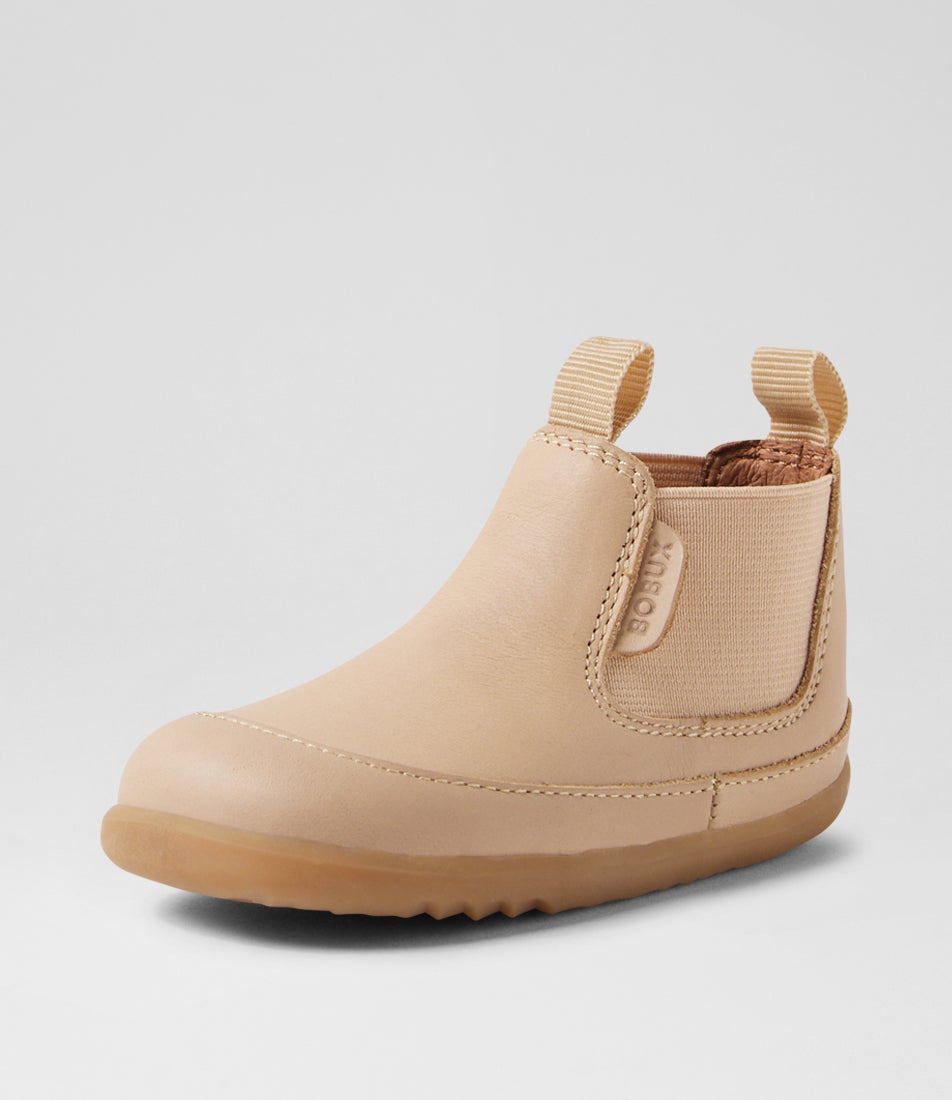 Bobux Su Traveler Infant Oat Milk Leather Chelsea Boots