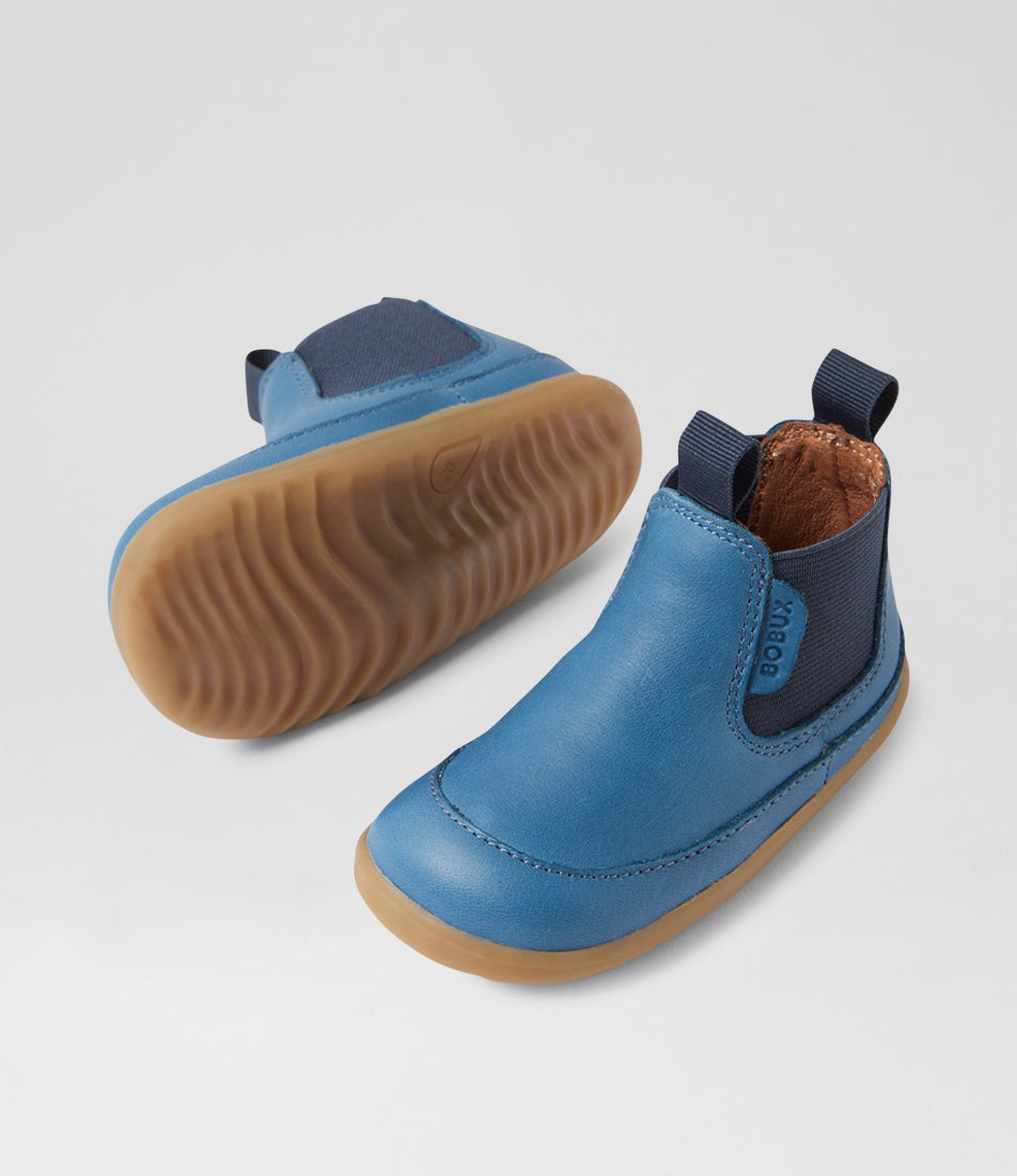 Bobux Su Traveler Infant Tidal Teal Leather Chelsea Boots