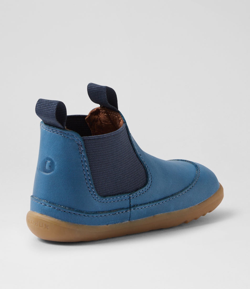 Bobux Su Traveler Infant Tidal Teal Leather Chelsea Boots