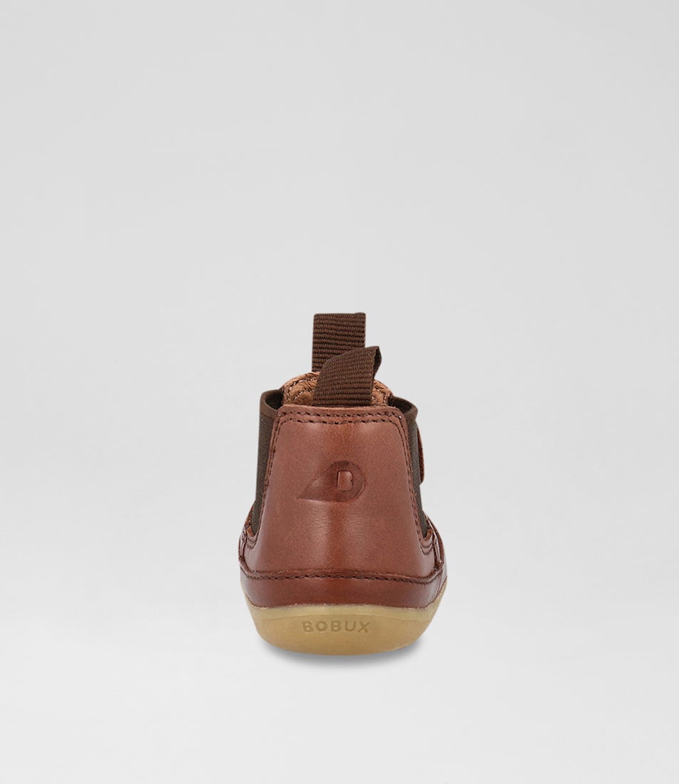 Bobux Su Traveler Infant Toffee Leather Chelsea Boots