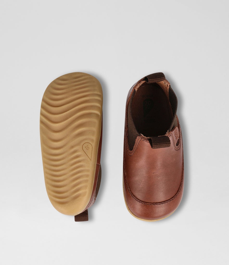 Bobux Su Traveler Infant Toffee Leather Chelsea Boots