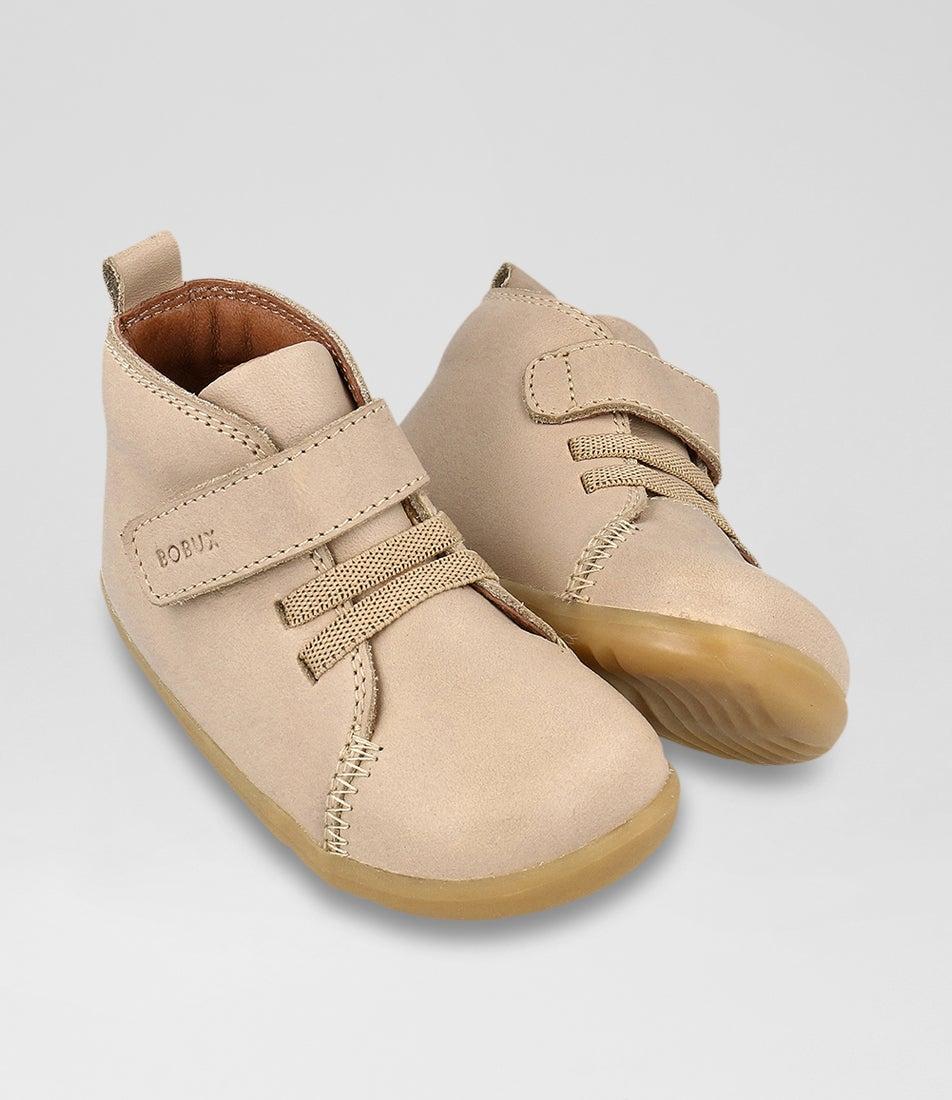 Bobux Su Voyager Infant Oat Milk Leather Ankle Boots
