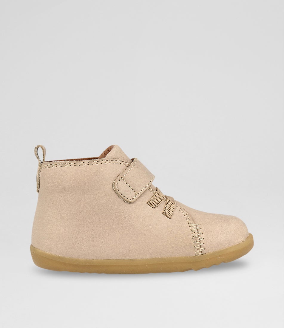 Bobux Su Voyager Infant Oat Milk Leather Ankle Boots