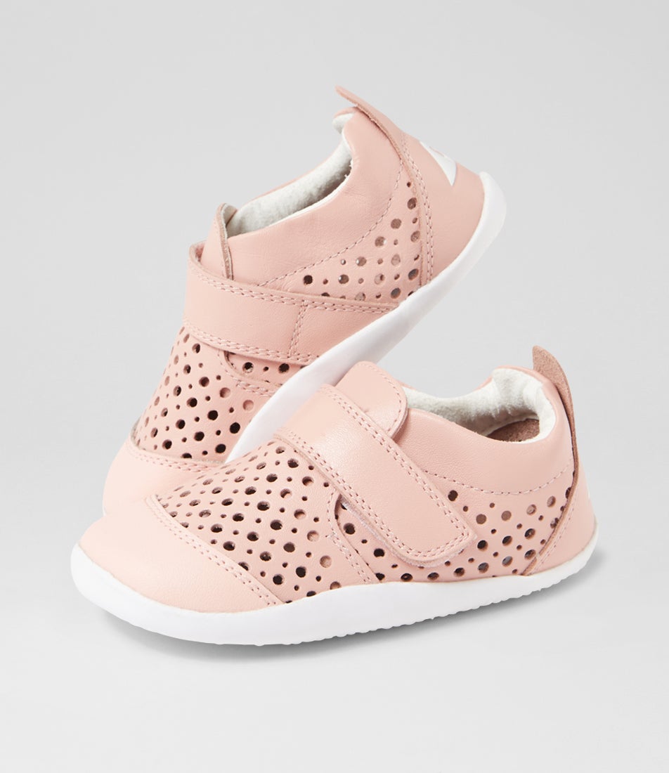 bobux Xp Go Punch Infant Seashell Leather Flat Shoes