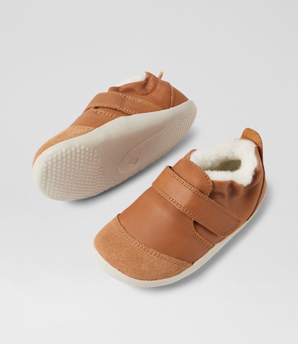 Bobux Xp Marvel Arctic Infant Caramel Leather Flat Shoes