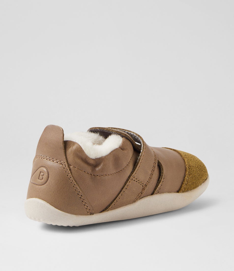 Bobux Xp Marvel Arctic Infant Olive Leather Flat Shoes