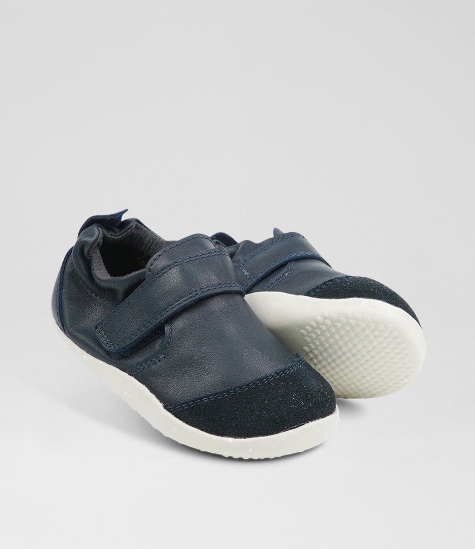Bobux Xp Marvel Infant Navy Navy Leather Flat Shoes