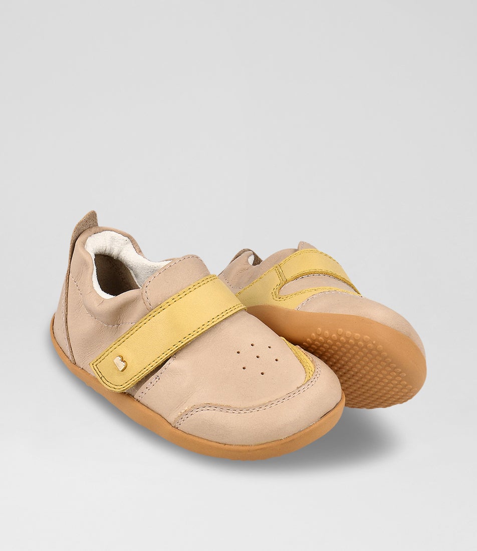 Bobux Xp Ripple Infant Beige Maple Leather Flat Shoes