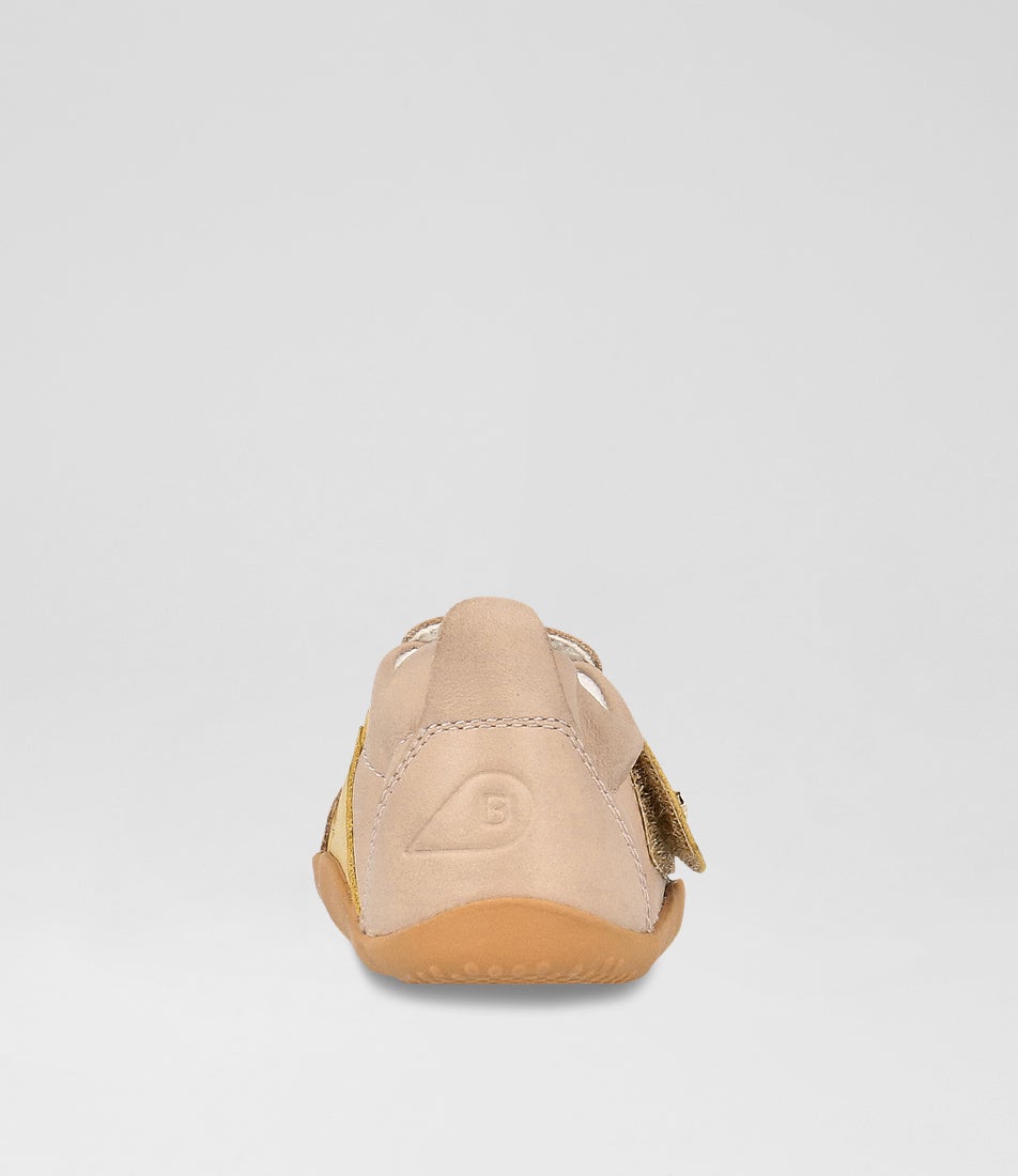 Bobux Xp Ripple Infant Beige Maple Leather Flat Shoes