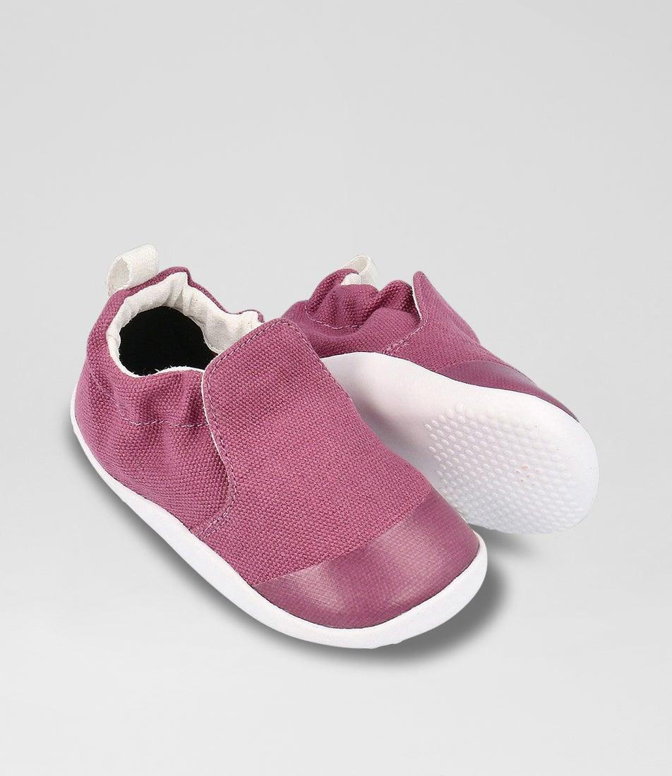 Bobux Xp Scamp Organic Infant Mauve Haze Fabric Flat Shoes