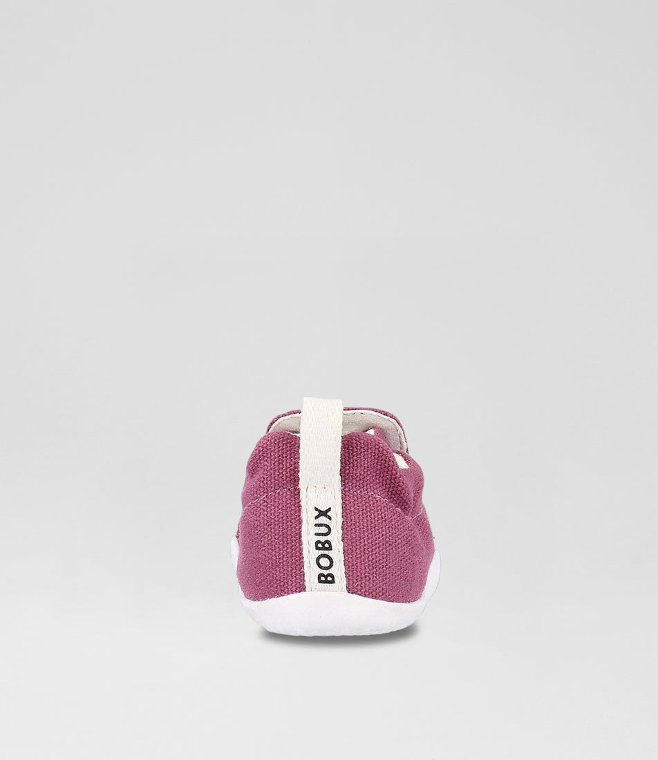 Bobux Xp Scamp Organic Infant Mauve Haze Fabric Flat Shoes