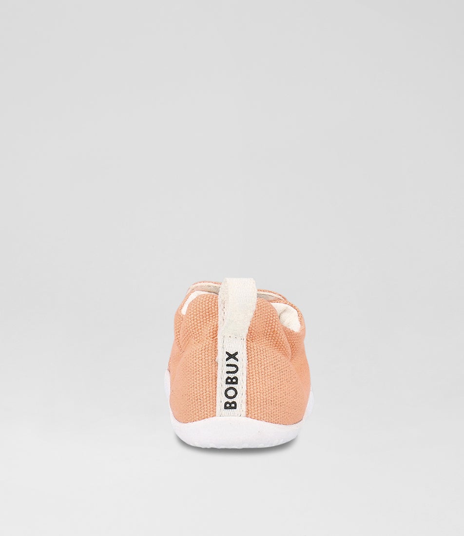 Bobux Xp Scamp Organic Infant Peach Parfait Fabric Flat Shoes