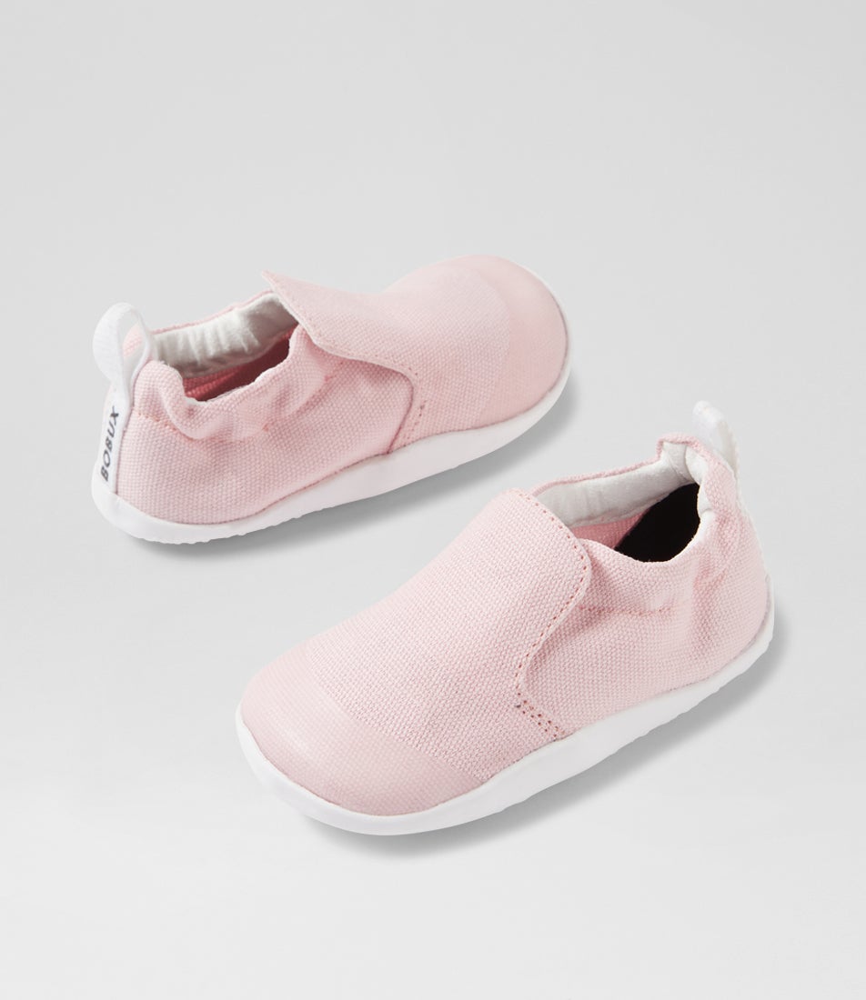 bobux Xp Scamp Organic Parfait Pink Canvas Flat Shoes