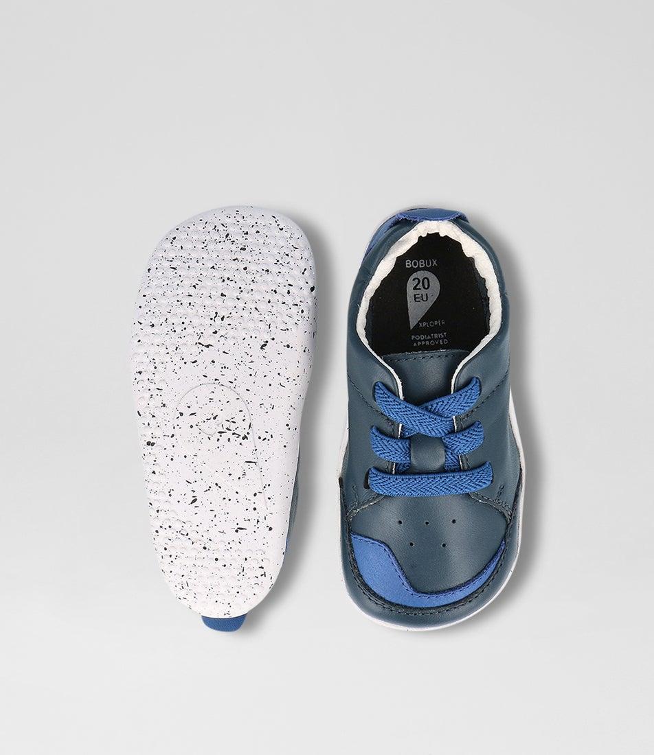 bobux Xp Sport Infant Navy Binjau Blue Leather Sneakers
