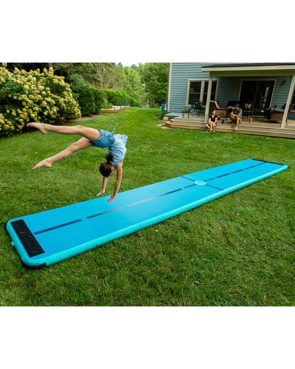 Body Glove Aquabat 20' Inflatable Backyard Bouncer And Floating Dock - Blue/Pink