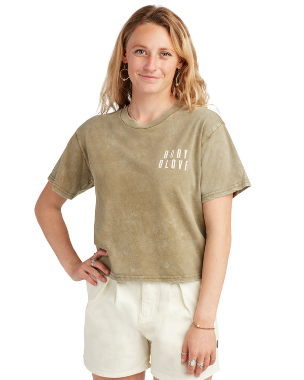 Body Glove Essentials Mineral Wash T-Shirt - Fern