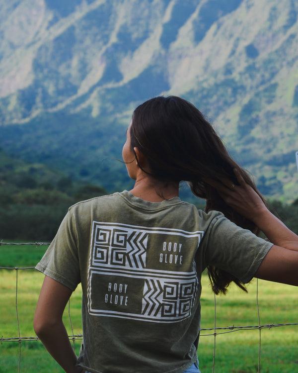 Body Glove Essentials Mineral Wash T-Shirt - Fern