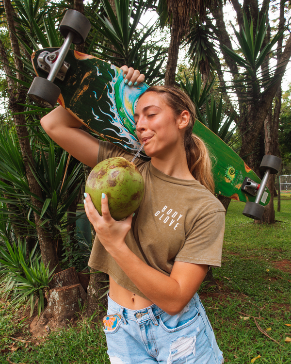 body glove Essentials Mineral Wash T-Shirt - Fern