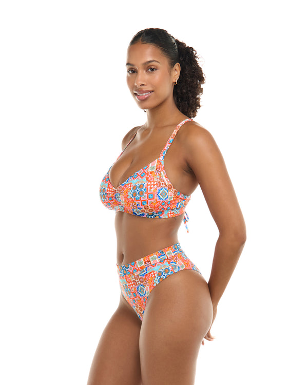 Body Glove Festive Drew D-F Cup Swim Top - Apricot