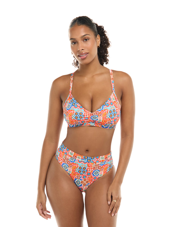 body glove Festive Drew D-F Cup Swim Top - Apricot