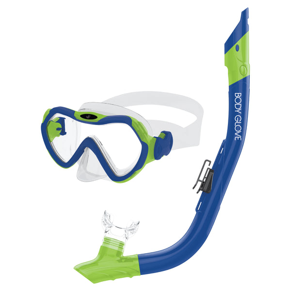 body glove Grape Mask/Snorkel Combo - Blue/Lime