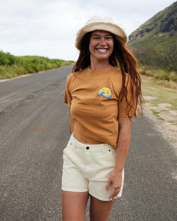 body glove Higher Road Corduroy Shorts - Cream