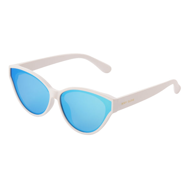 Body Glove Lana Polarized Cat Eye Sunglasses - White