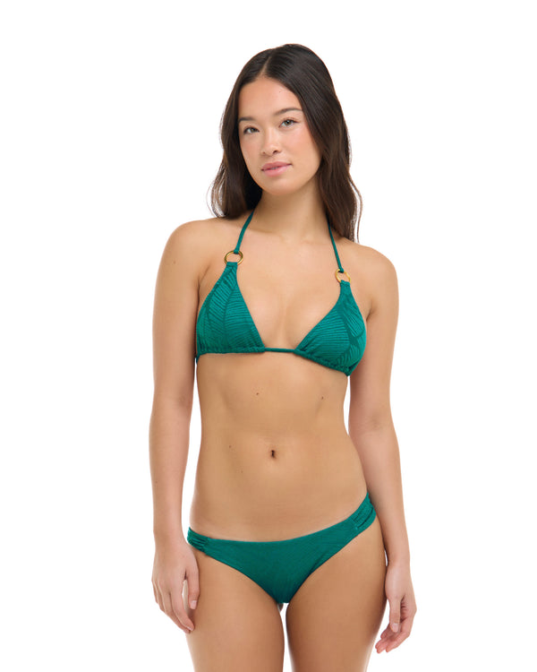 body glove Leafy Dita Triangle Bikini Top - Peacock
