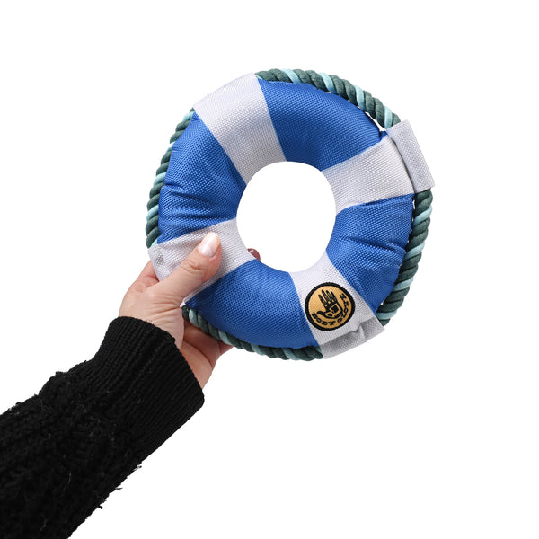 Body Glove Life Ring Dog Toy - Blue
