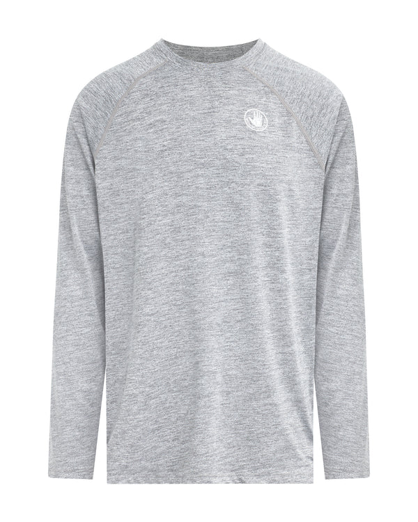 Body Glove Long-Sleeved Raglan UPF 50+ T-Shirt - Ash