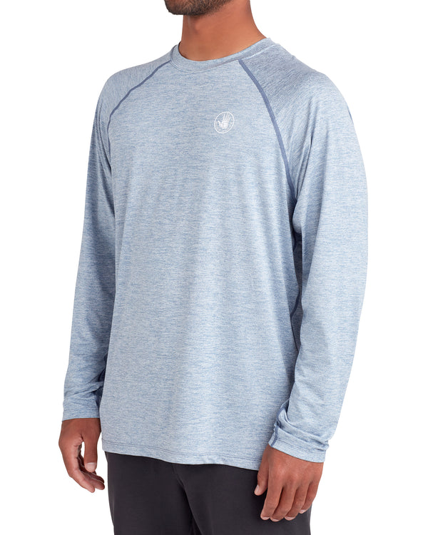 Body Glove Long-Sleeved Raglan UPF 50+ T-Shirt - Blue