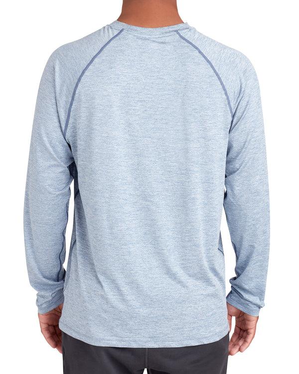 Body Glove Long-Sleeved Raglan UPF 50+ T-Shirt - Blue