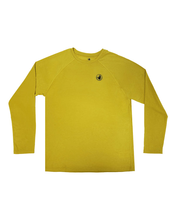 body glove Men's L/S Relaxed Raglan - Chartreuse