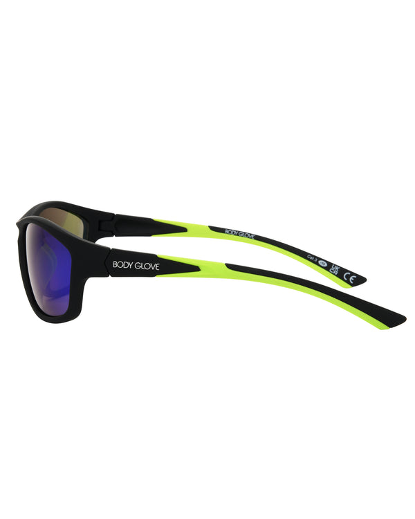 Body Glove Oceanic Wrap Sunglasses - Black
