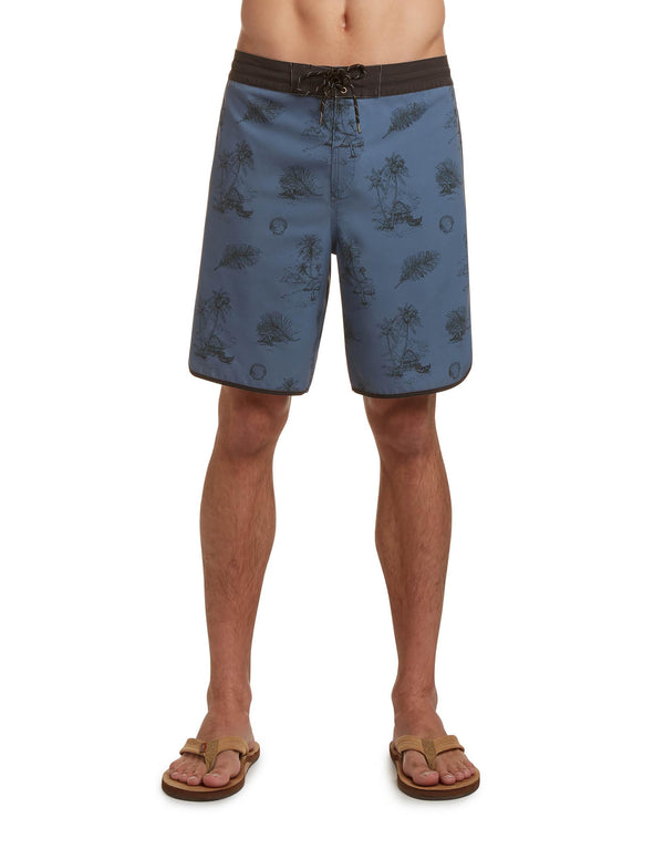 Body Glove OG Scallop 19" Boardshorts - Slate Black