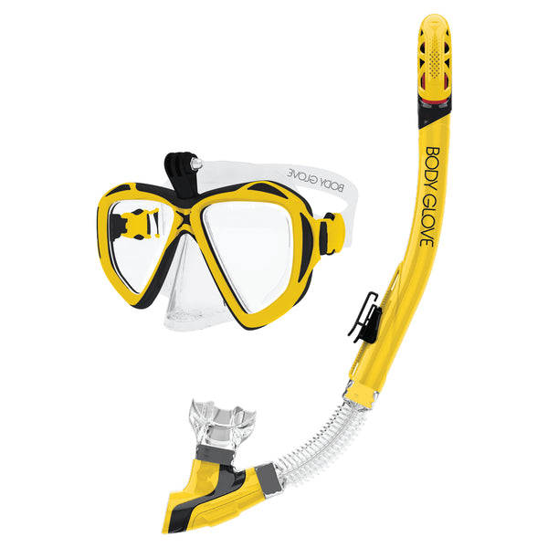 body glove Passage Mask/Snorkel Combo - Yellow/Black